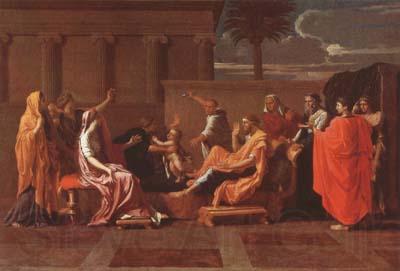 Nicolas Poussin Moses Trampling on the Pharaoh's Crown (mk08) Germany oil painting art